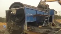 Мобильный барабанный грохот