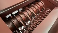 Двухвальные разрыватели пакетов с отходами
